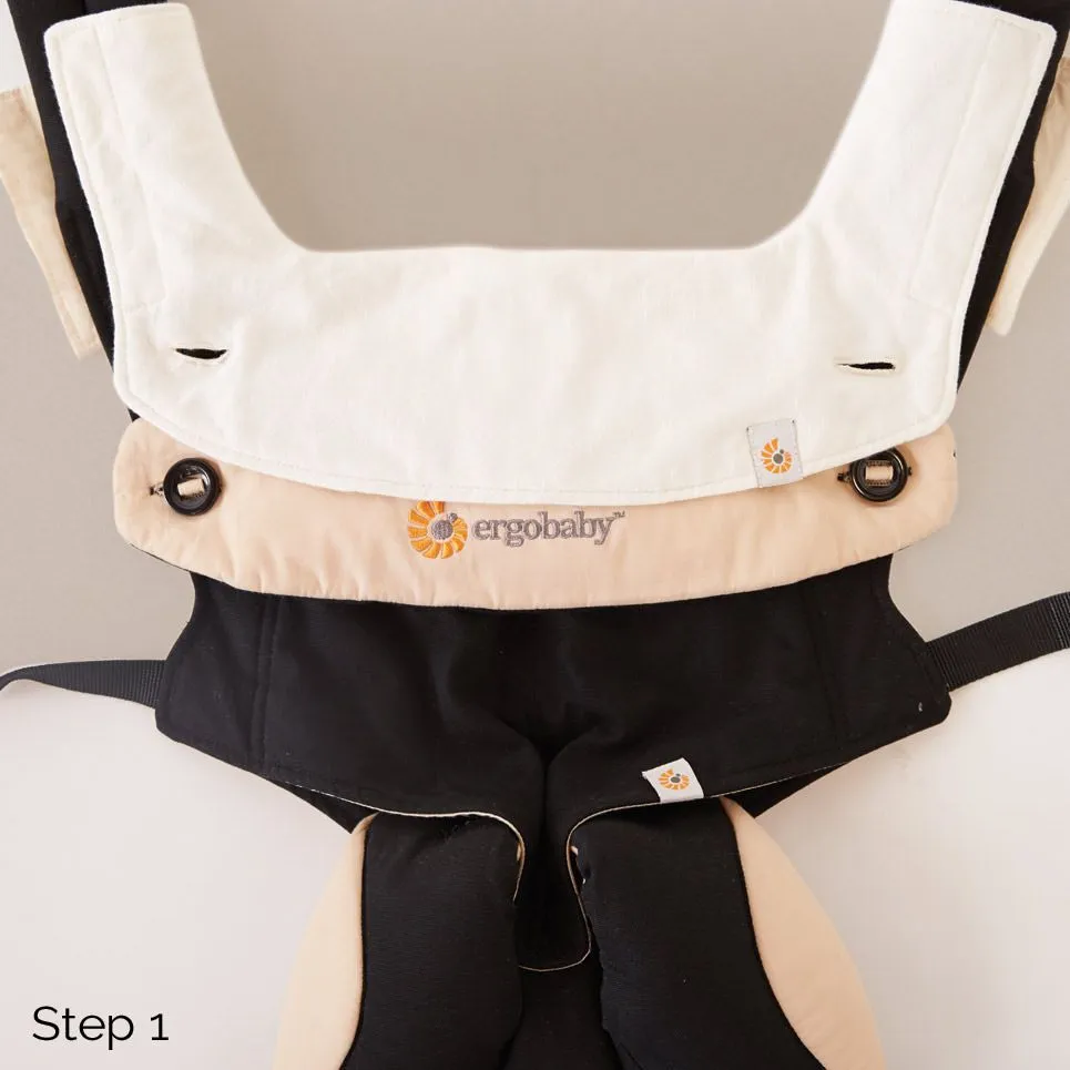 [1 year local warranty] Ergobaby Four Position 360 Carrier Teething Pad & Bib - Natural