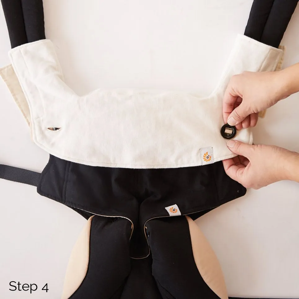 [1 year local warranty] Ergobaby Four Position 360 Carrier Teething Pad & Bib - Natural