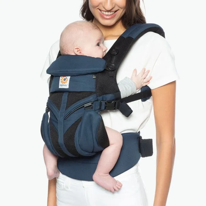 [10 year local warranty] Ergobaby Omni 360 Cool Air Mesh Baby Carrier - Raven