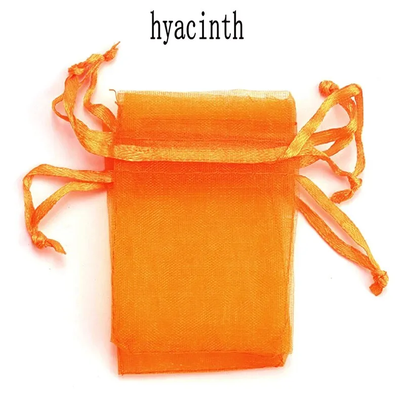 100pcs/lot Organza Bag 5x7cm,7x9cm,9x12cm Christmas Wedding Drawstring Bag Candy Bags Gift Pouches Jewelry Packaging Display