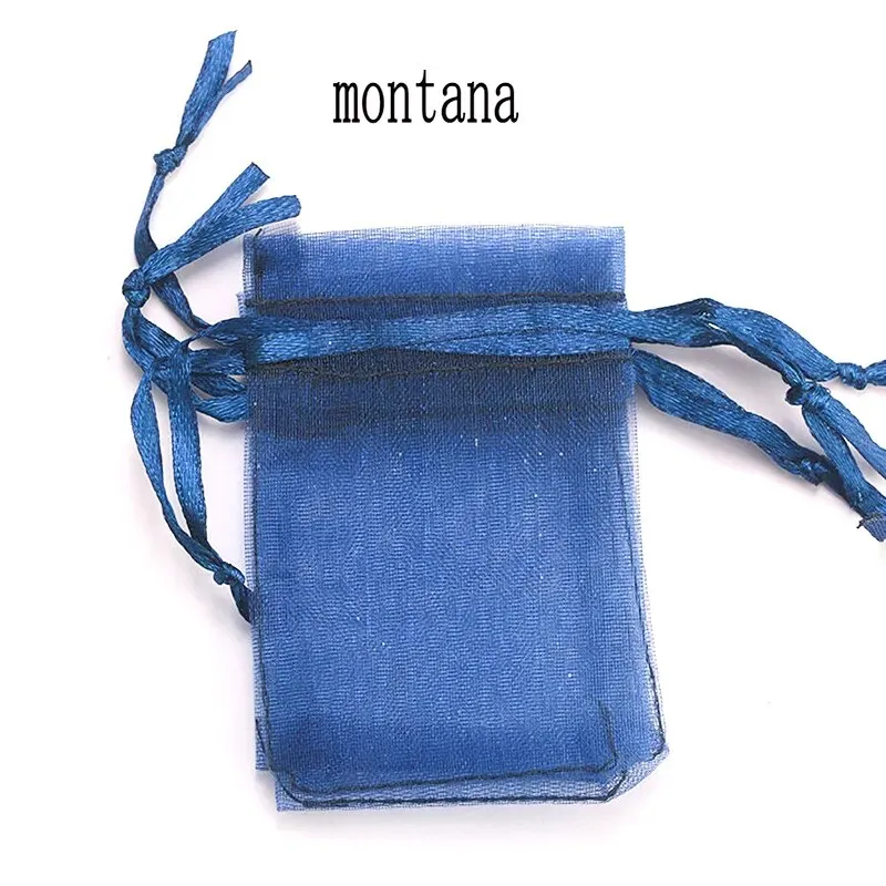 100pcs/lot Organza Bag 5x7cm,7x9cm,9x12cm Christmas Wedding Drawstring Bag Candy Bags Gift Pouches Jewelry Packaging Display
