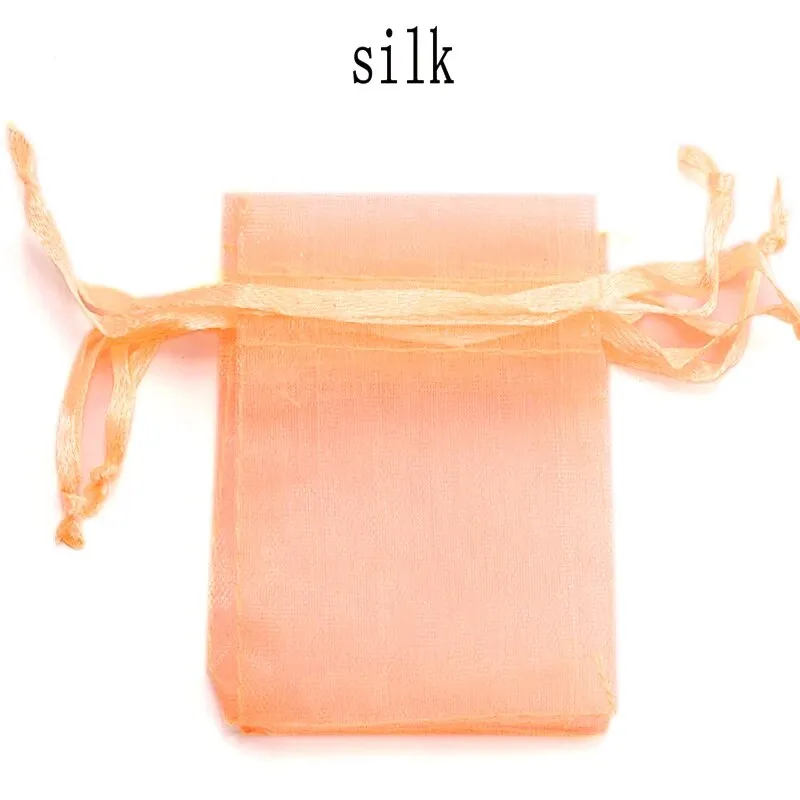 100pcs/lot Organza Bag 5x7cm,7x9cm,9x12cm Christmas Wedding Drawstring Bag Candy Bags Gift Pouches Jewelry Packaging Display