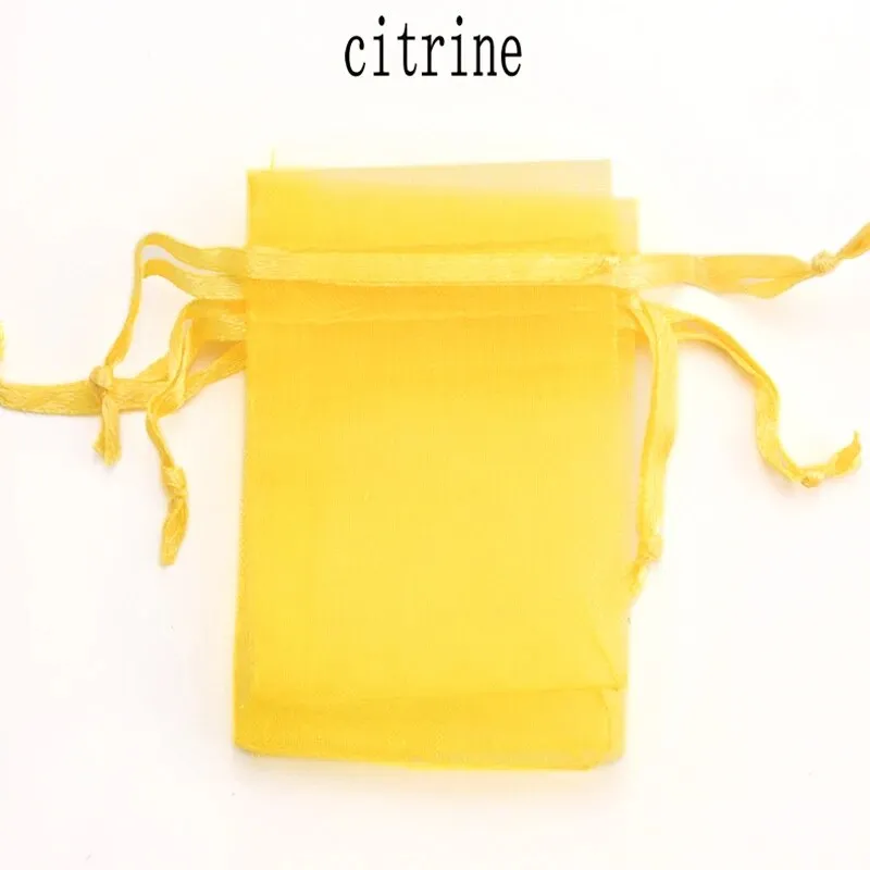 100pcs/lot Organza Bag 5x7cm,7x9cm,9x12cm Christmas Wedding Drawstring Bag Candy Bags Gift Pouches Jewelry Packaging Display