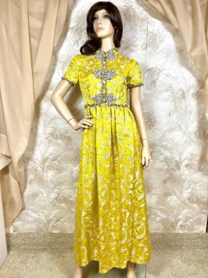 1960's Oscar de la Renta Ornate Gown