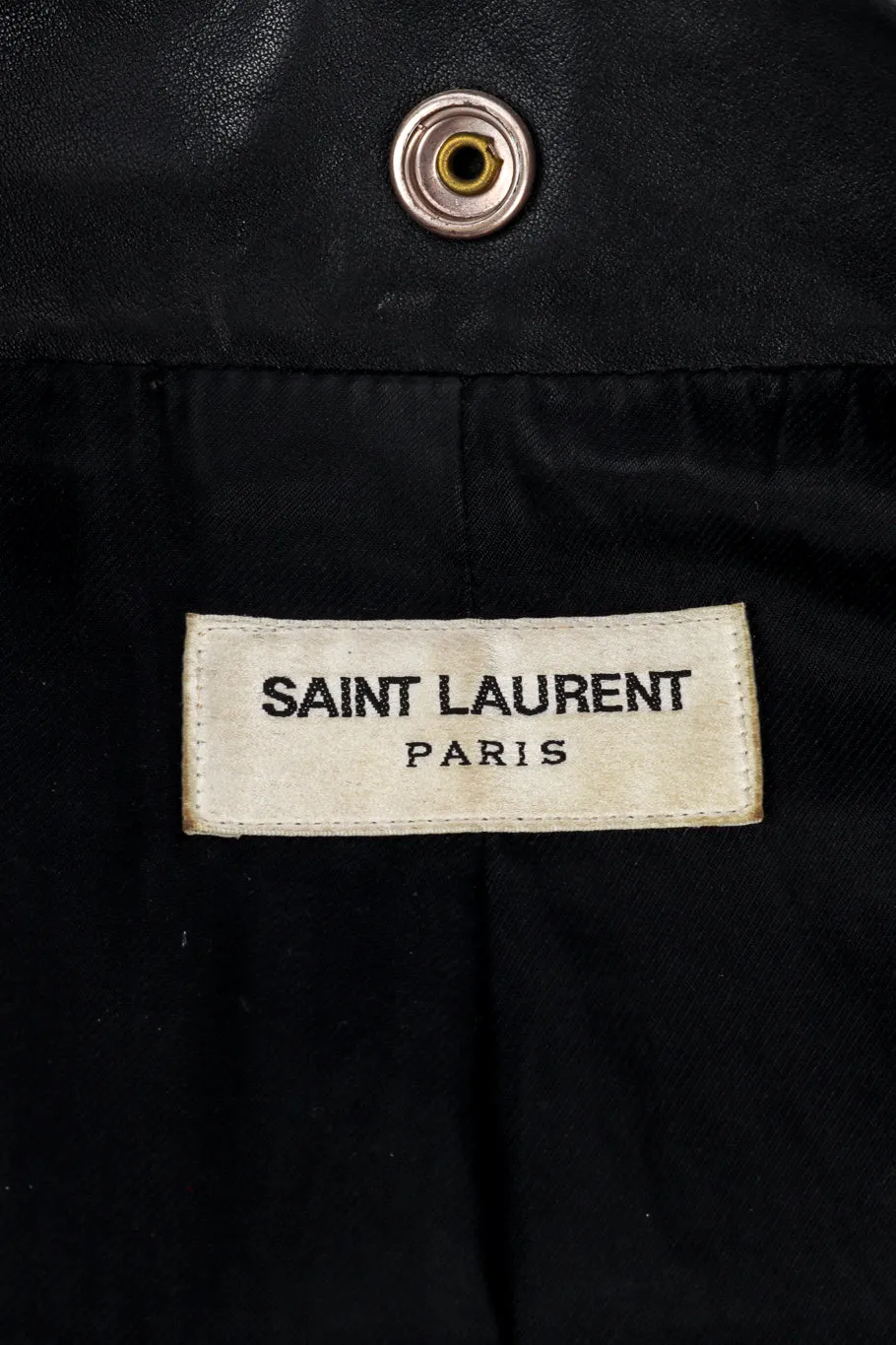 2015 S/S Soutache Trim Leather Jacket