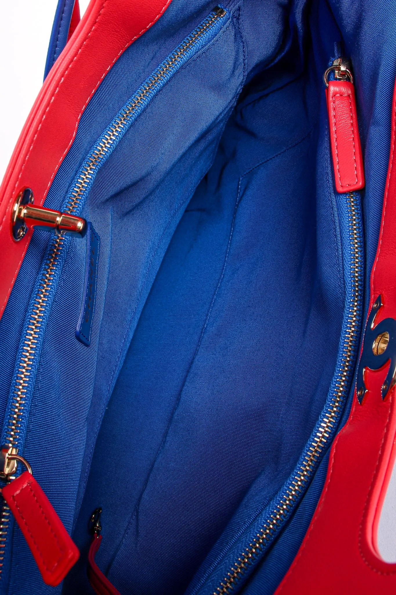 2018 A/W Quilted Colorblock Clutch Tote