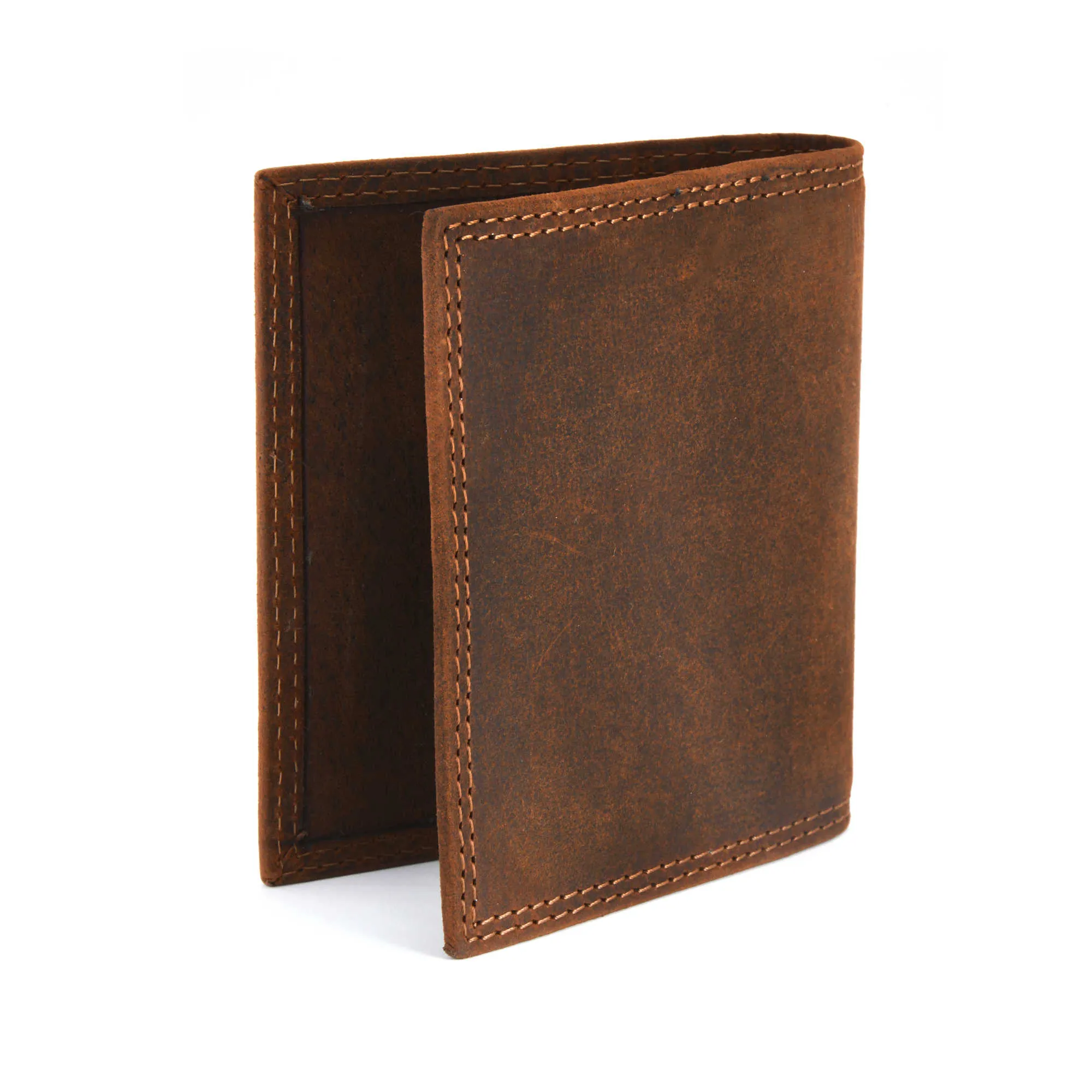 300703-BR Slim Credit Card Case in Brown Leather | Style n Craft