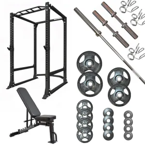 360 Strength Power Rack, FID Bench & 120kg Olympic Package