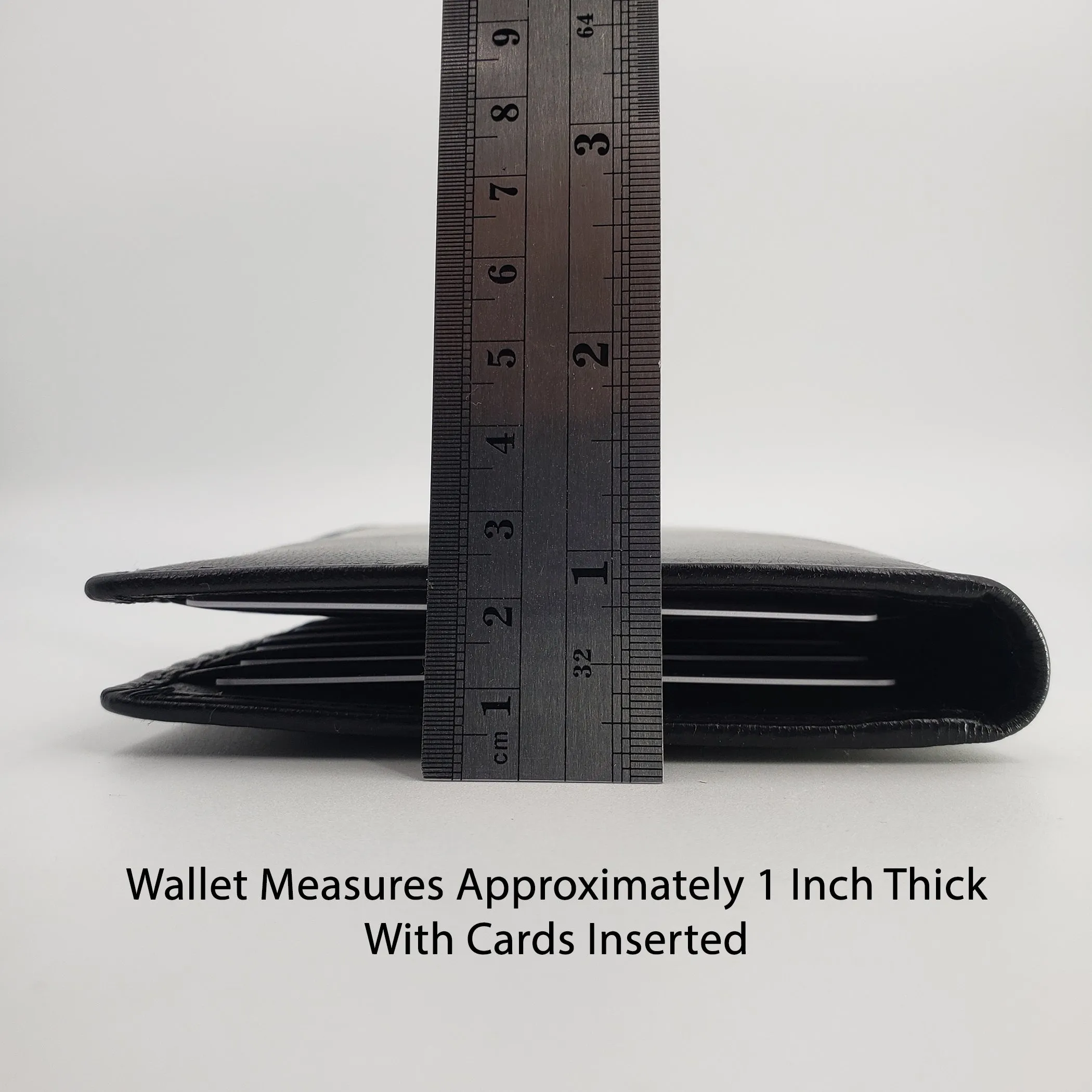 AG Wallets Cow Leather Credit Card Organizer, RFID Long Wallet, 20 Card Holder, Black Silk