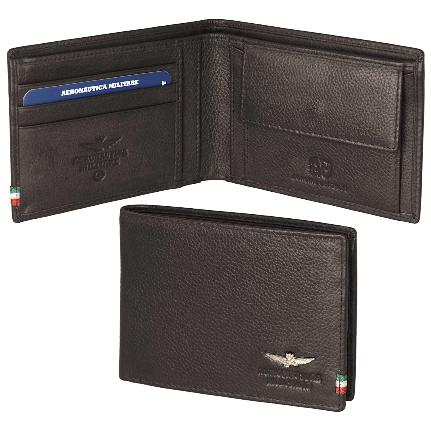 Air Force Flag portfolios with leather holder in AM102-MO leather