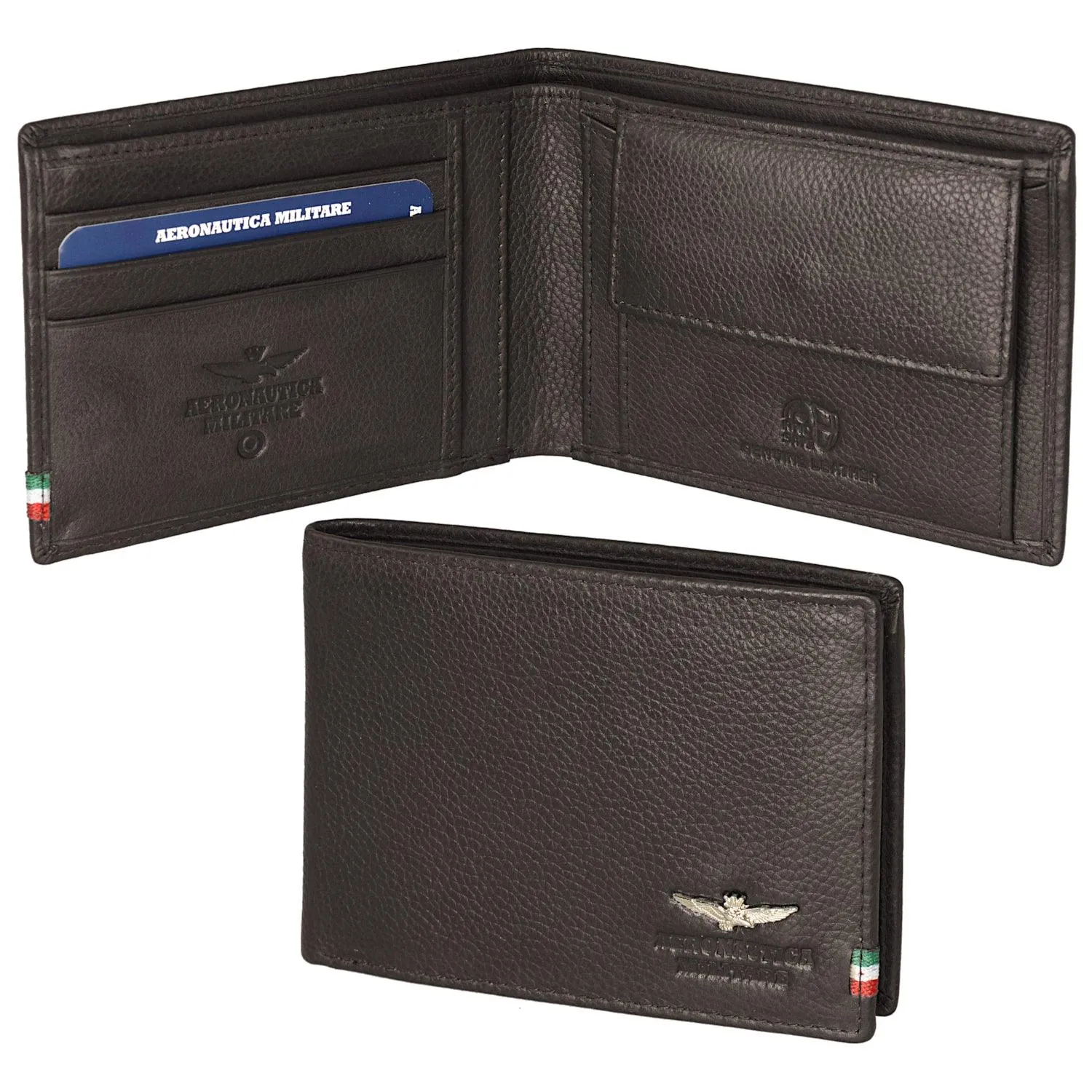 Air Force Flag portfolios with leather holder in AM102-MO leather