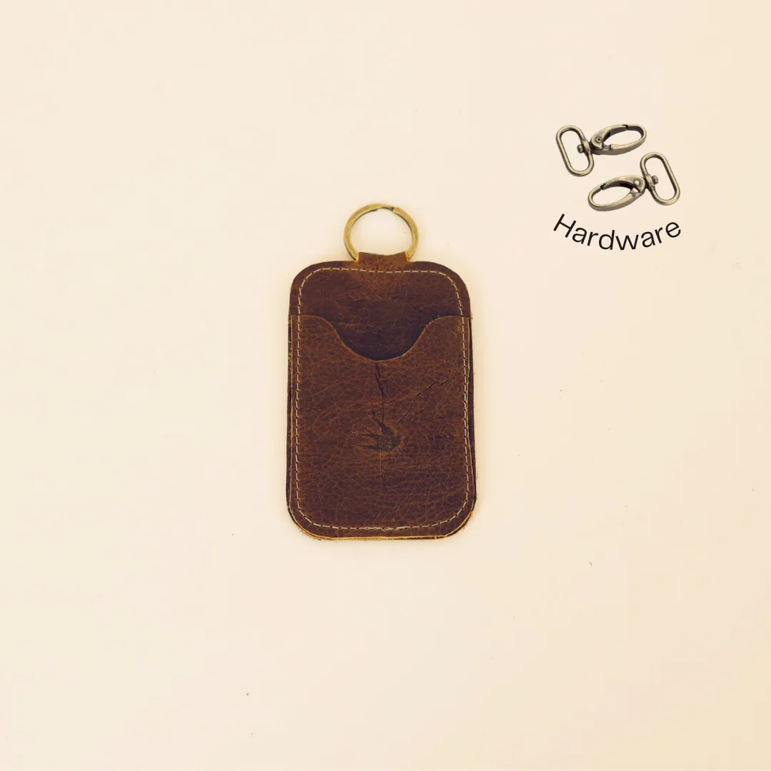 All Leather Keychain Cardholder
