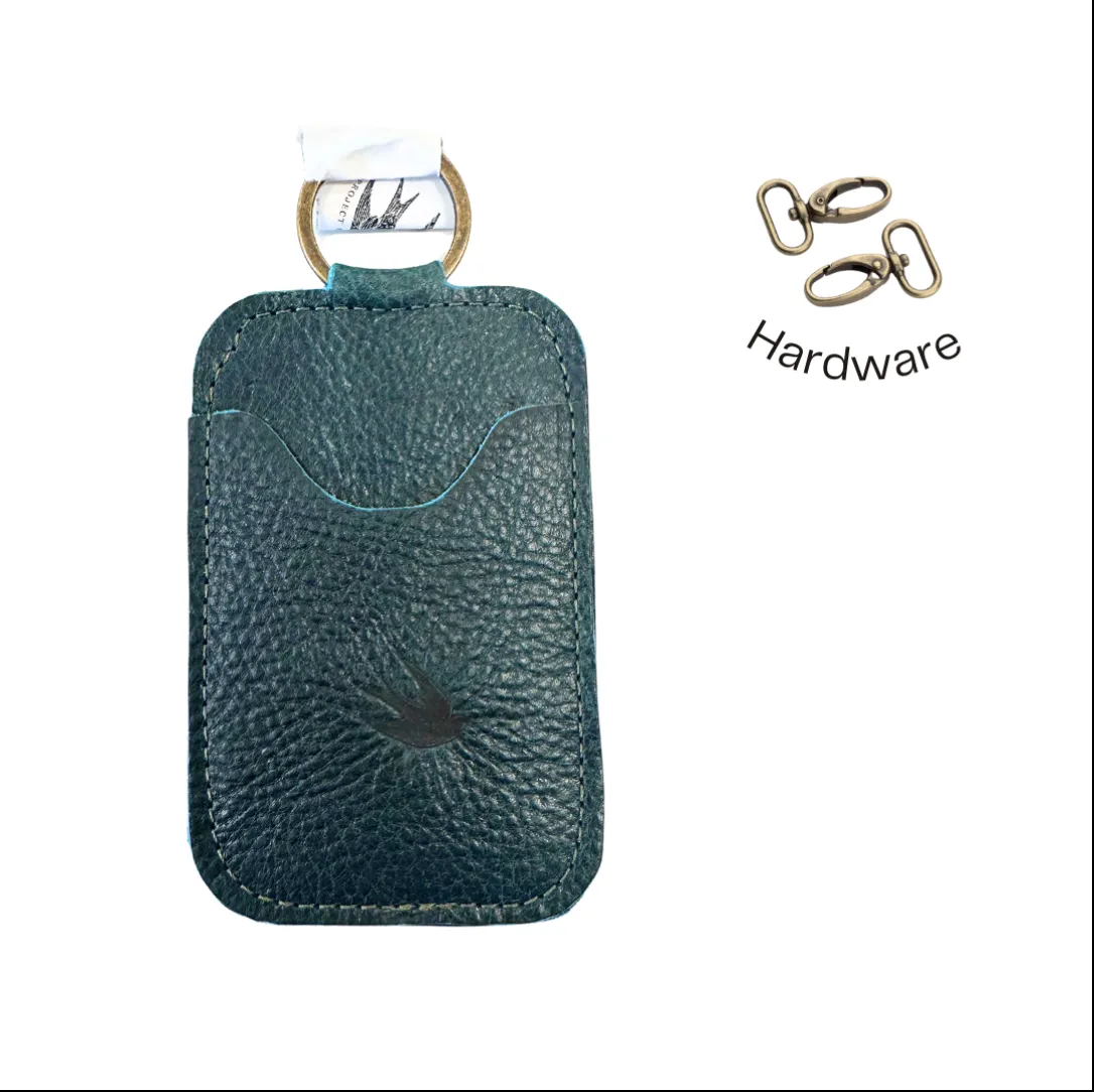All Leather Keychain Cardholder