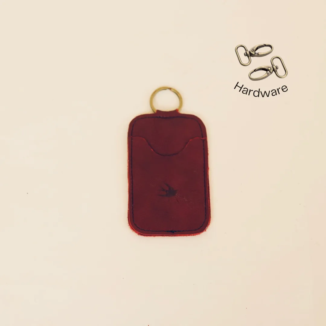 All Leather Keychain Cardholder