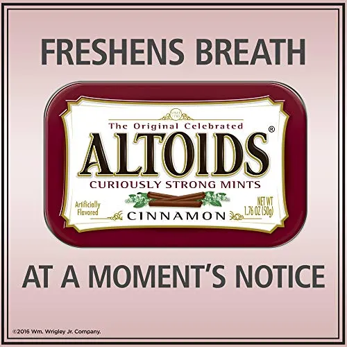 Altoids Cinnamon Mints, 1.76 ounce (12 Packs)