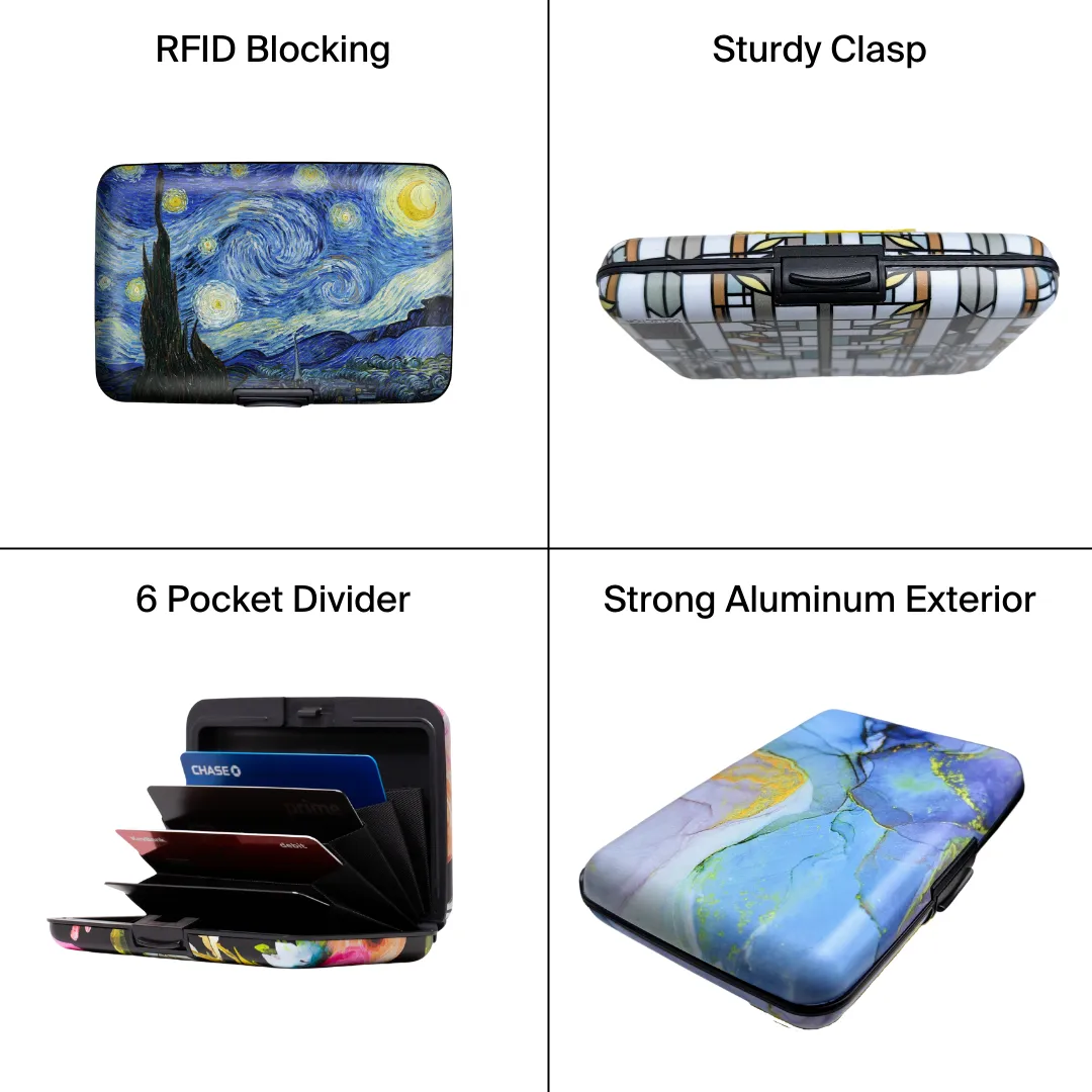Art Glass Cupids Dart Armored Wallet