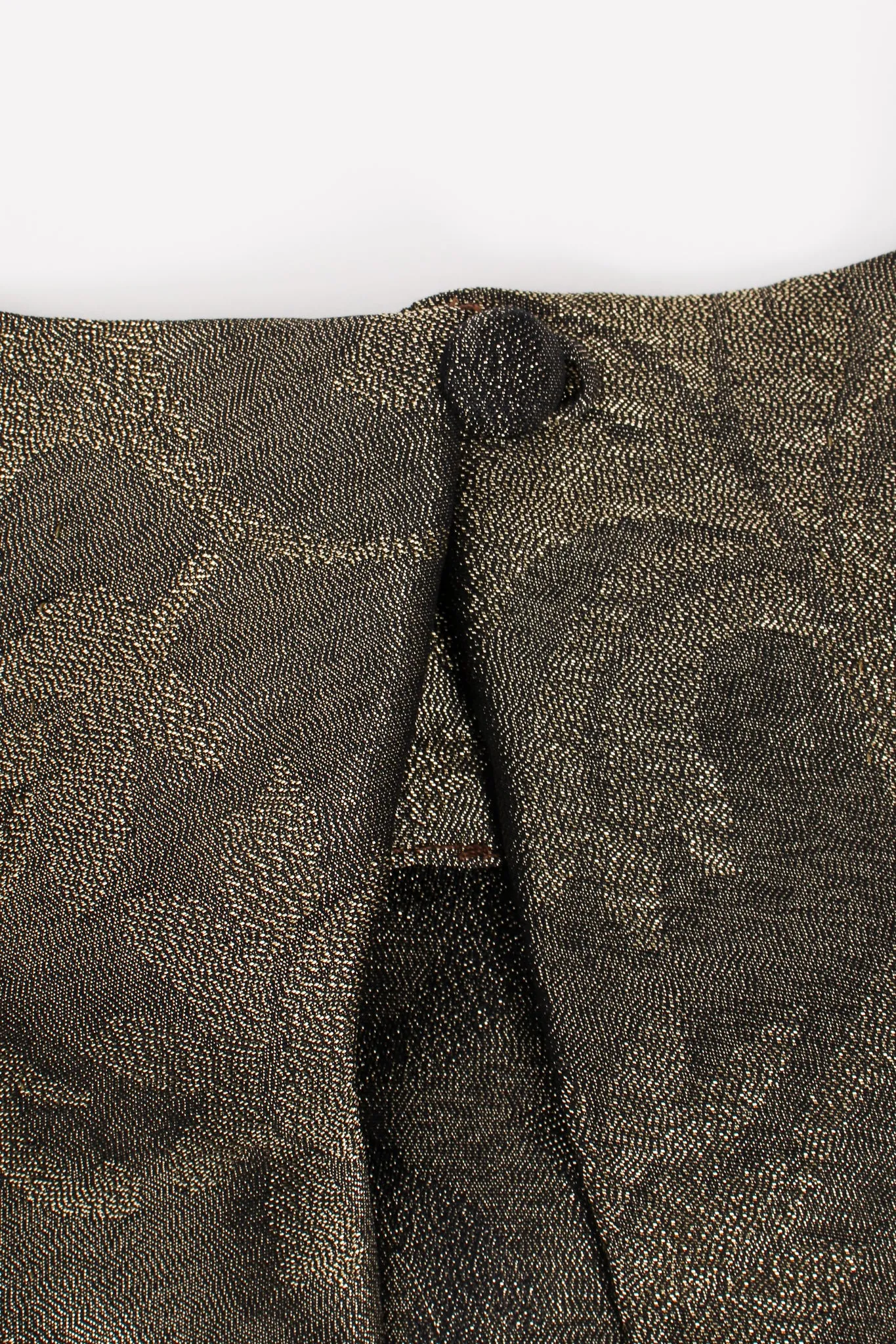 Backless Metallic Wrap Top