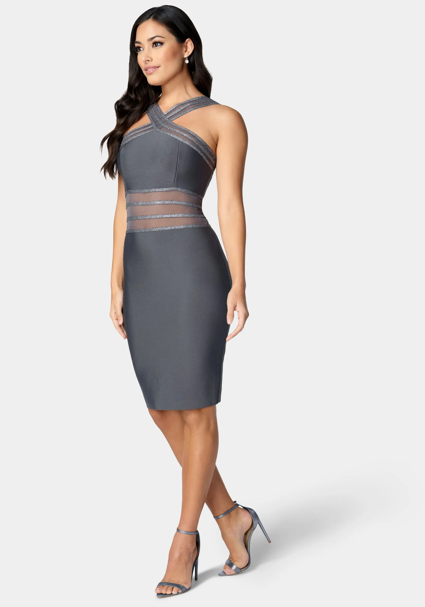 Bandage Cross Front Dress