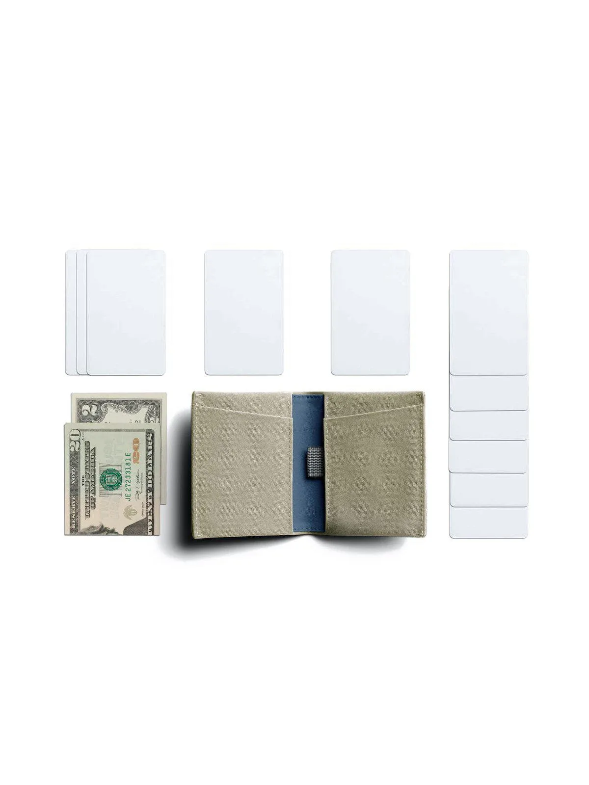 Bellroy Slim Sleeve Wallet Lichen Grey Woven (Leather-Free)