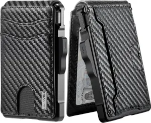 Bifold Wallet for Men - with Money Clip, Slim Credit Card Holder