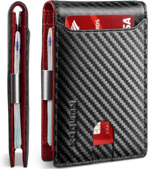 Bifold Wallets For Men With Money Clip, Rfid Blocking Slim Credit Card-Holder
