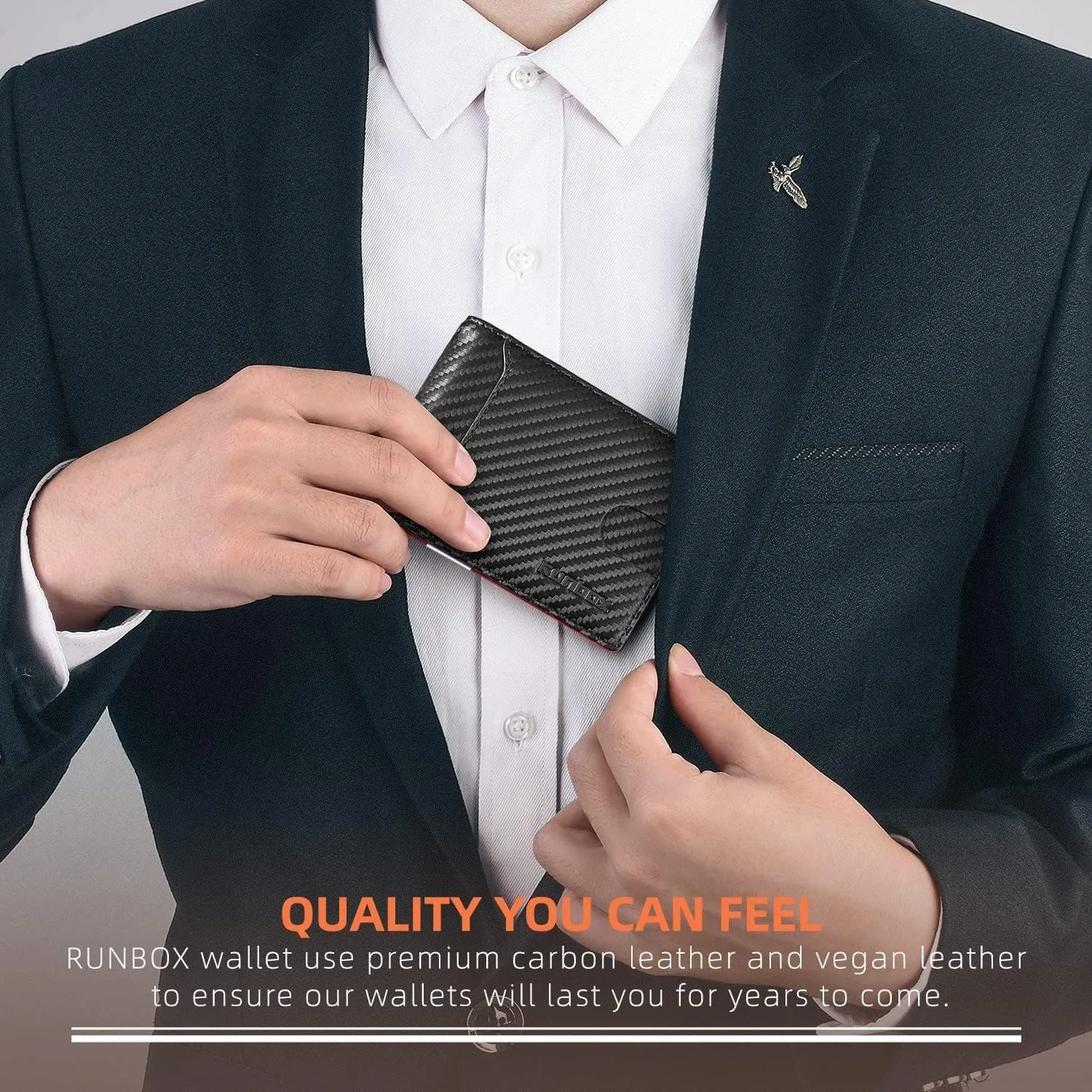 Bifold Wallets For Men With Money Clip, Rfid Blocking Slim Credit Card-Holder