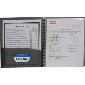 C-Line 8-Pocket Spiral-Bound Poly Portfolio