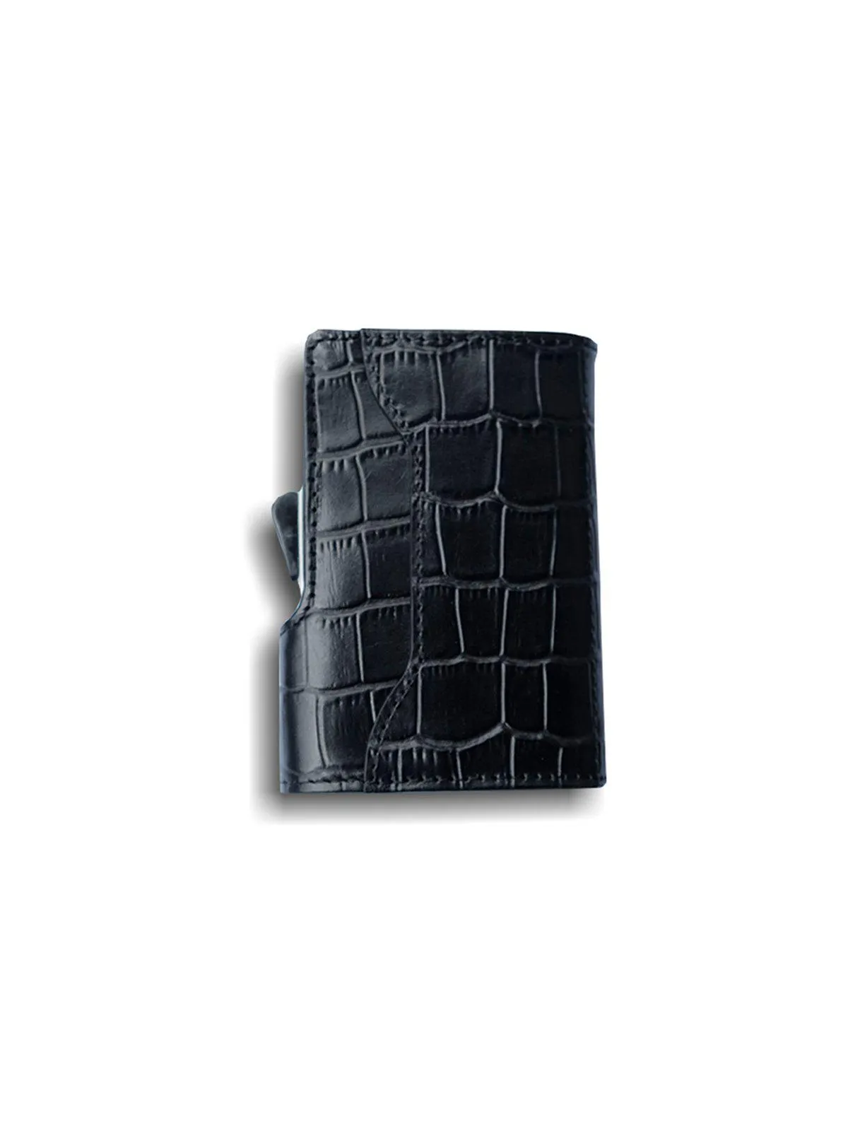 C-Secure Croco Leather RFID Wallet Black