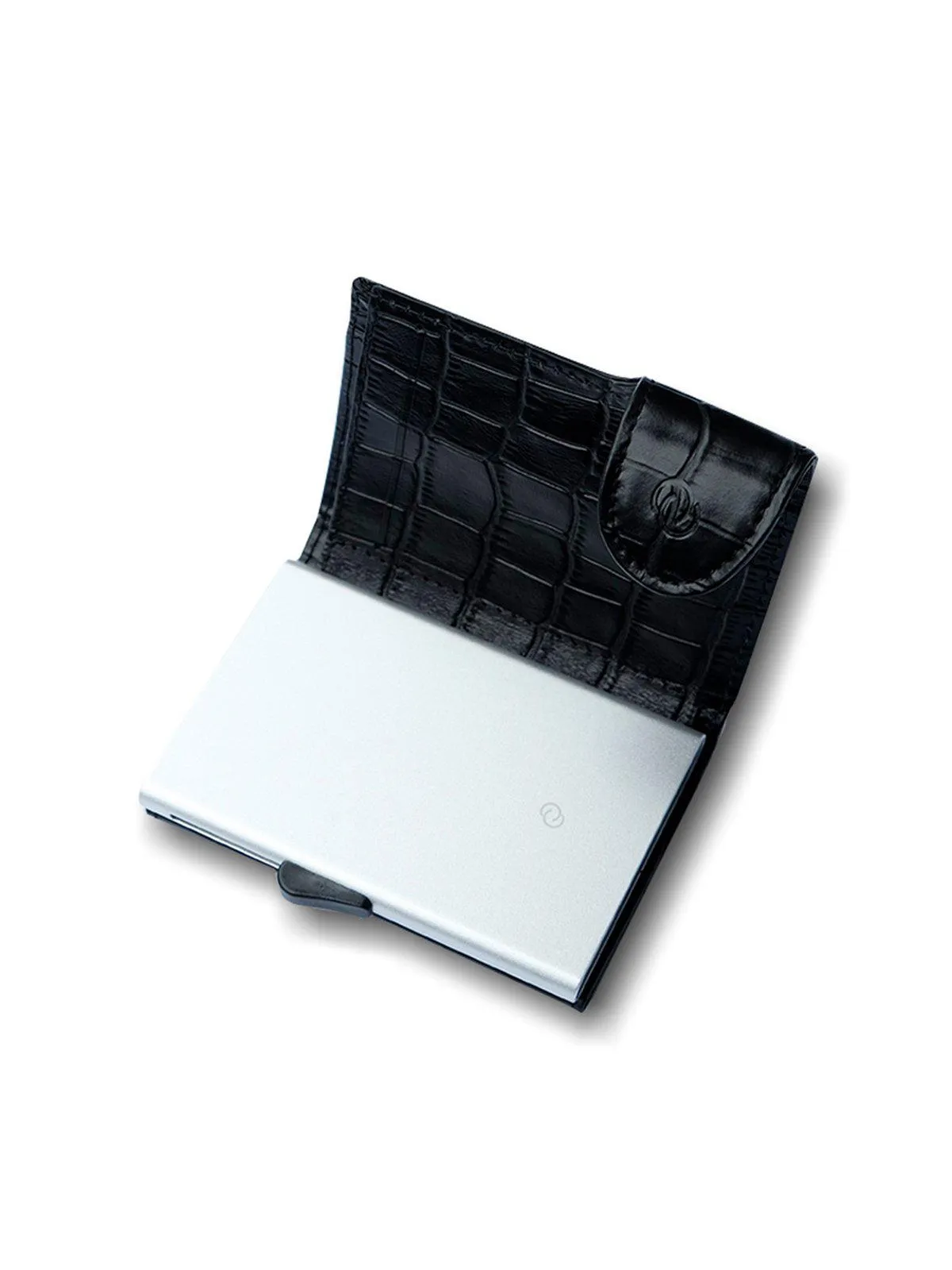 C-Secure Croco Leather RFID Wallet Black