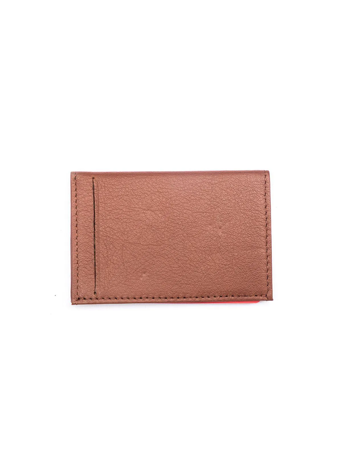 C-Secure Italian Leather RFID Slim Card Holder Bruciato