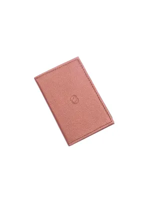 C-Secure Italian Leather RFID Slim Card Holder Bruciato