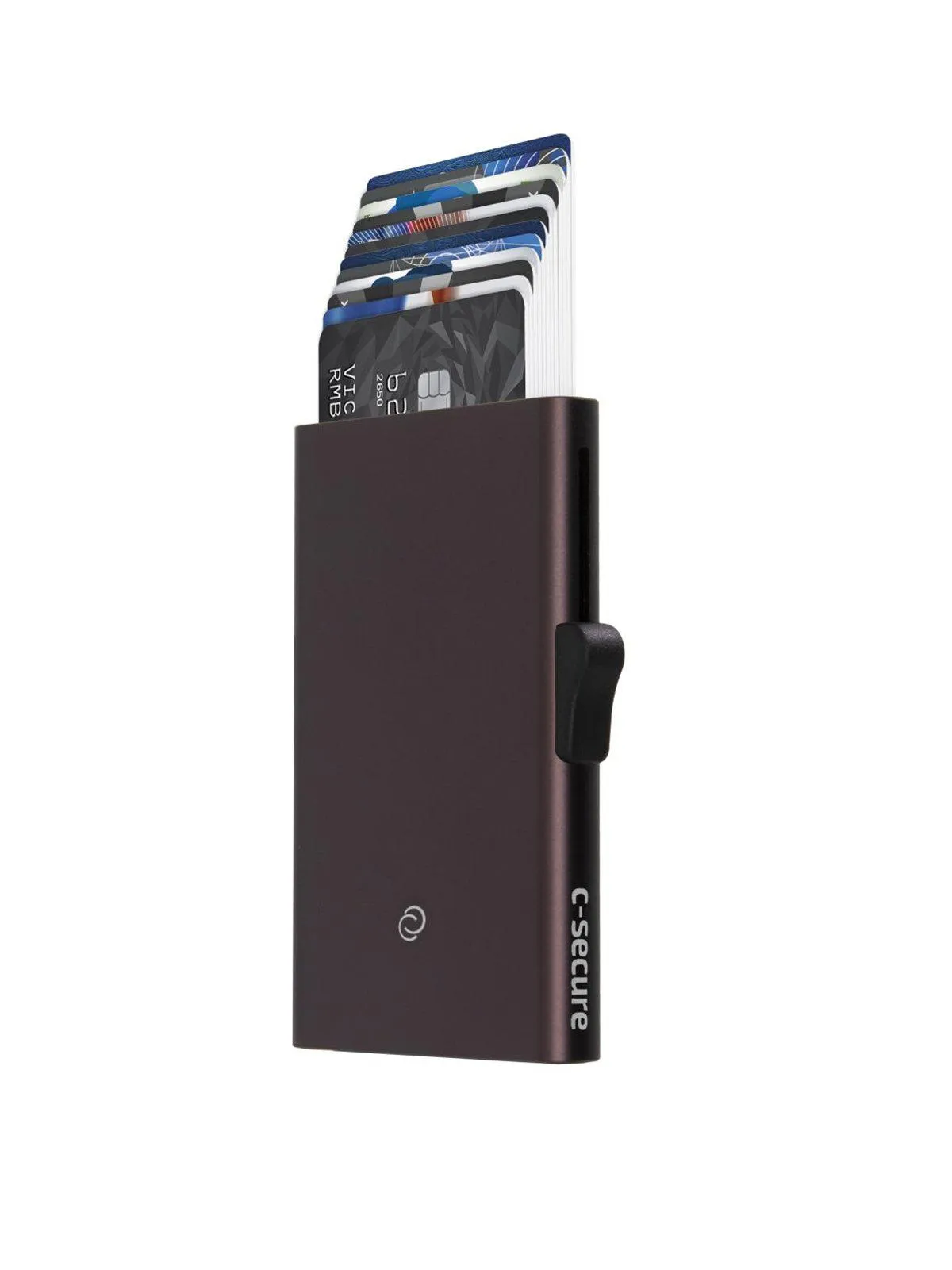C-Secure XL Aluminium RFID Cardholder Brown