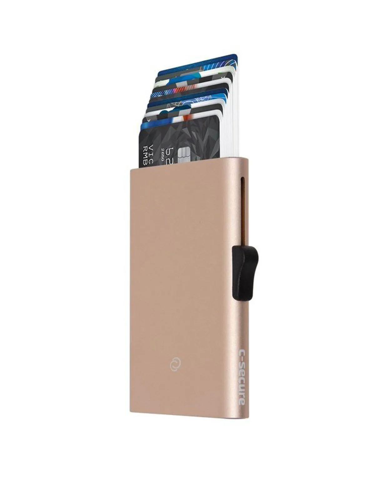 C-Secure XL Aluminium RFID Cardholder Champagne Gold