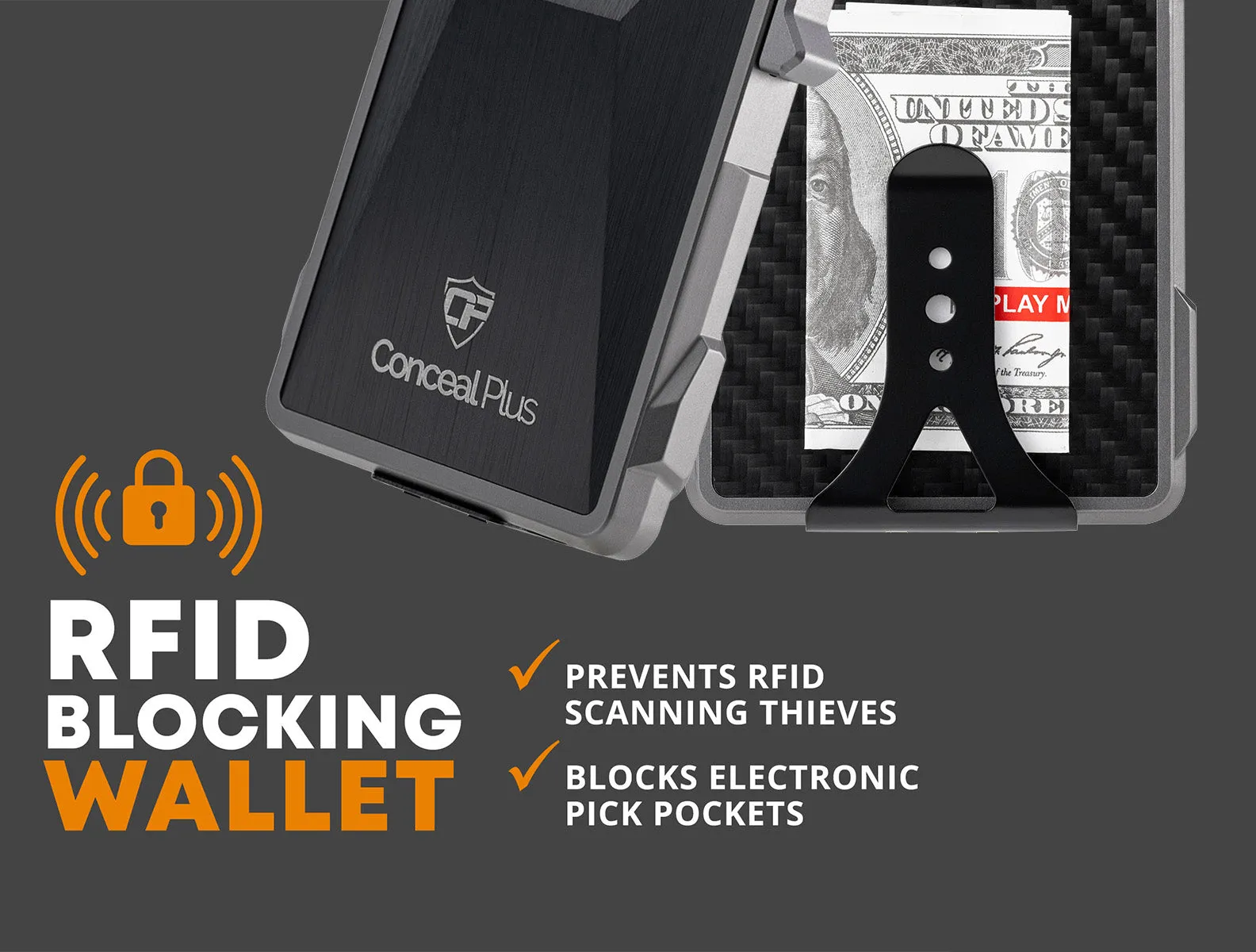 Card Blocr Slim Aluminum Tactical Wallet for Men, Minimalist Design with RFID Blocking Security - LIFETIME WARRANTY