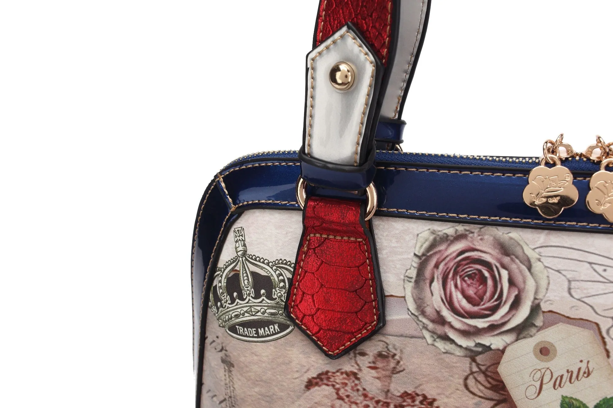 Center Stage Designer Vegan Vintage Hollywood Handbag [FG8610]