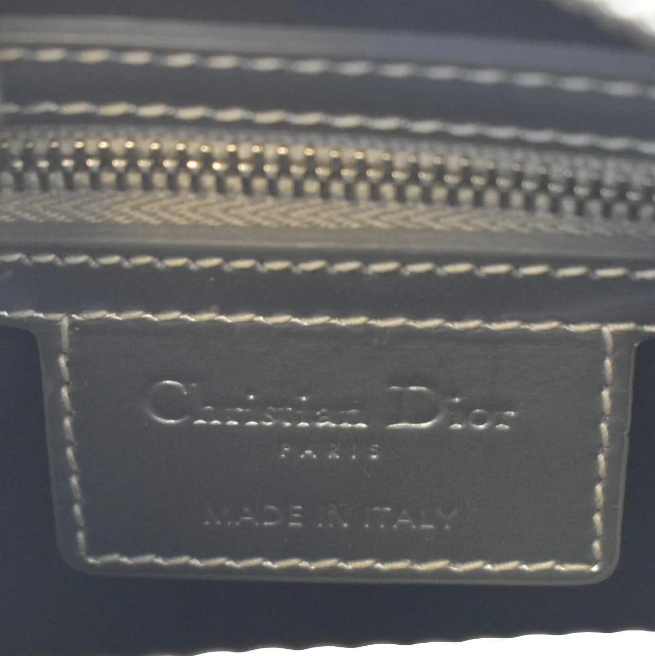 CHRISTIAN DIOR Lady Dior Micro Cannage Leather Shoulder Bag Metallic