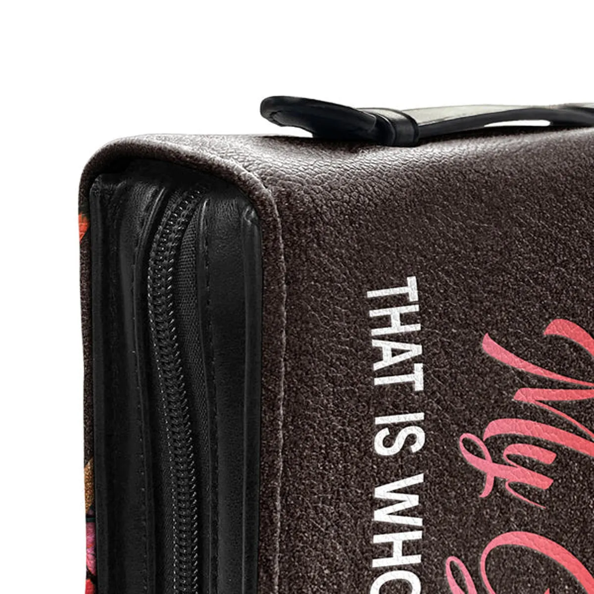 Christianartbag Bible Cover, Floral Faith Bible Cover with 'Way Maker' Lyrics, CABBBCV03010823.