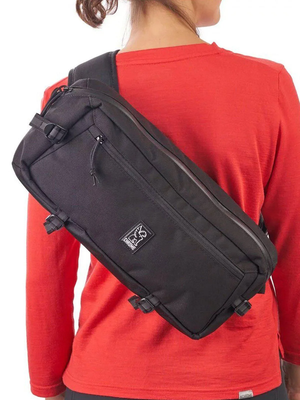 Chrome Industries Kadet Nylon Sling Bag Black Aluminium
