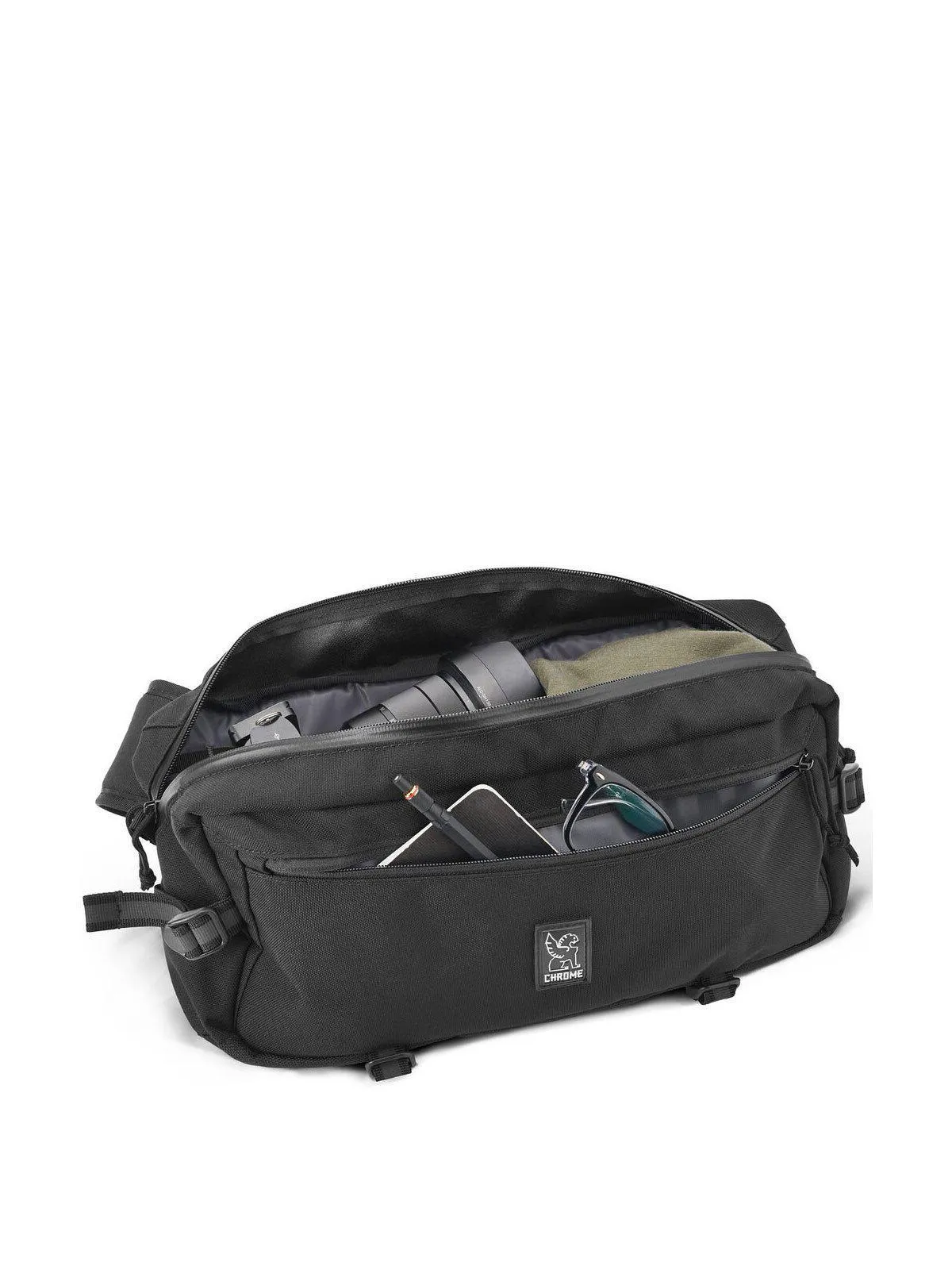 Chrome Industries Kadet Nylon Sling Bag Black Aluminium