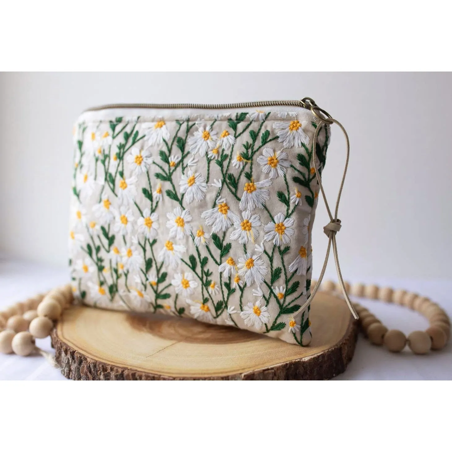Daisy Floral Makeup Bag