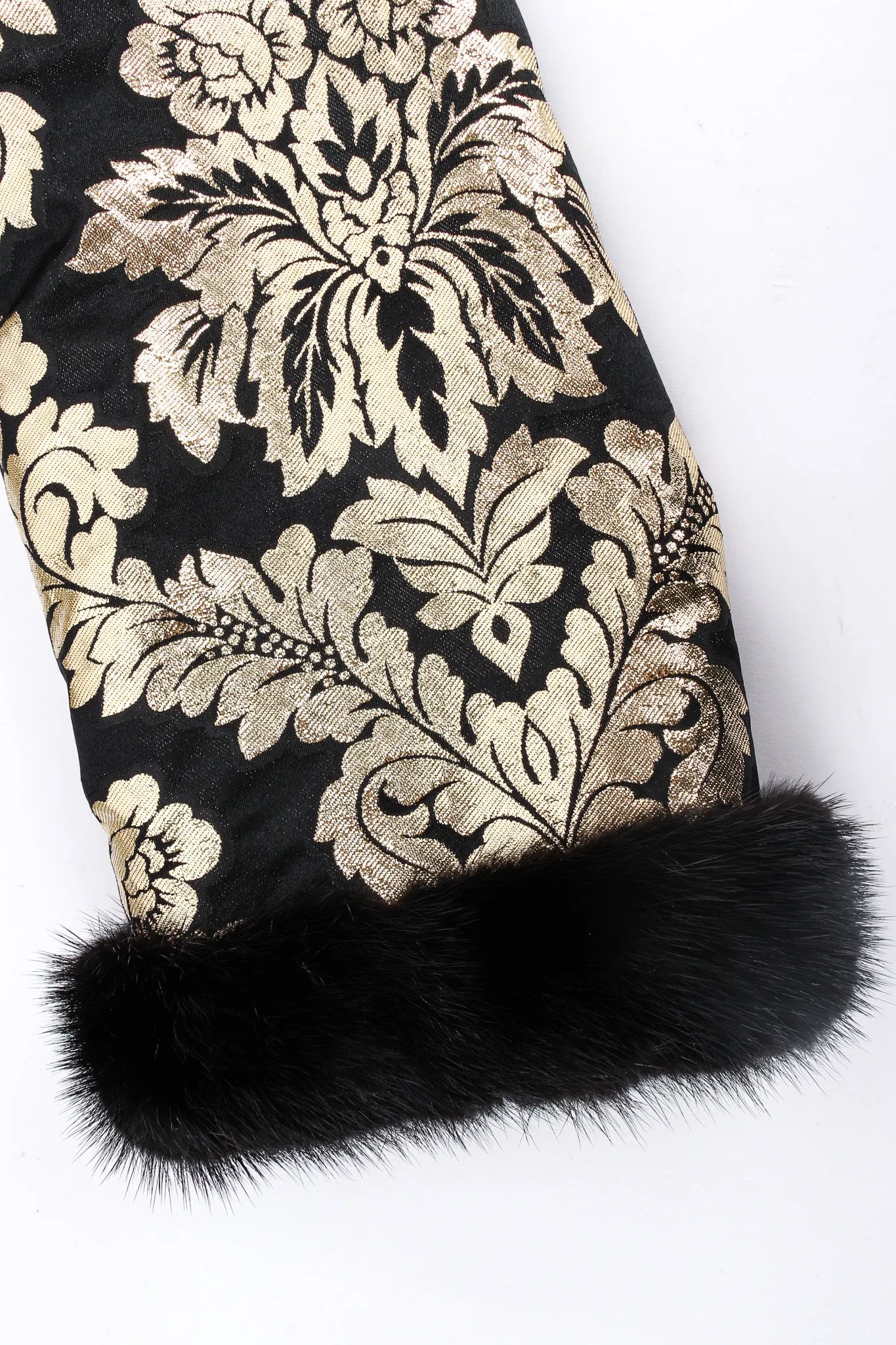 Damask Floral Lamé Coat
