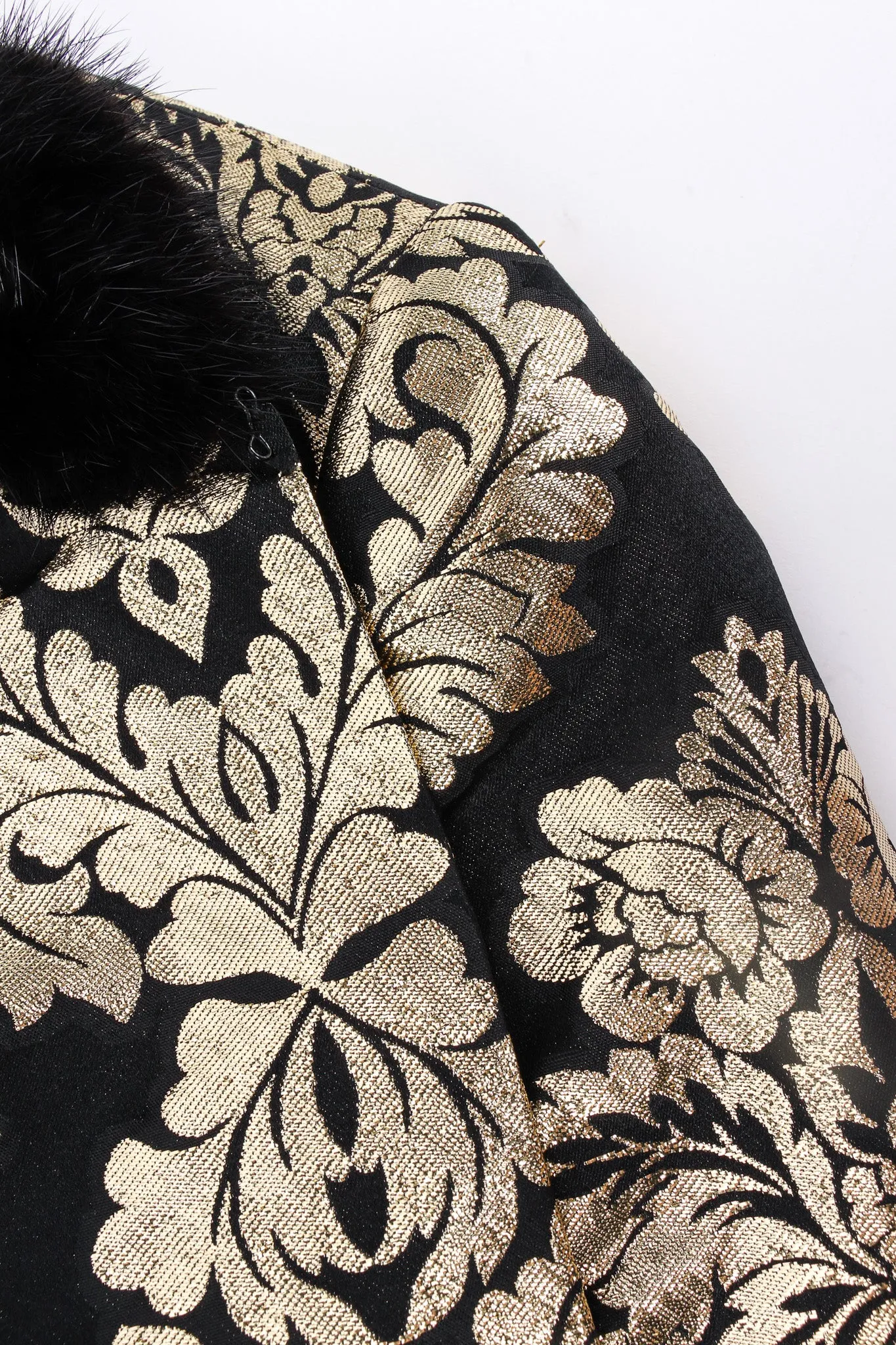 Damask Floral Lamé Coat