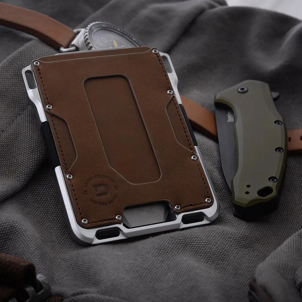Dango M1 Maverick Wallet - Raw Leather Single Pocket & 4 Pocket Bifold - RFID Block (Made in USA)