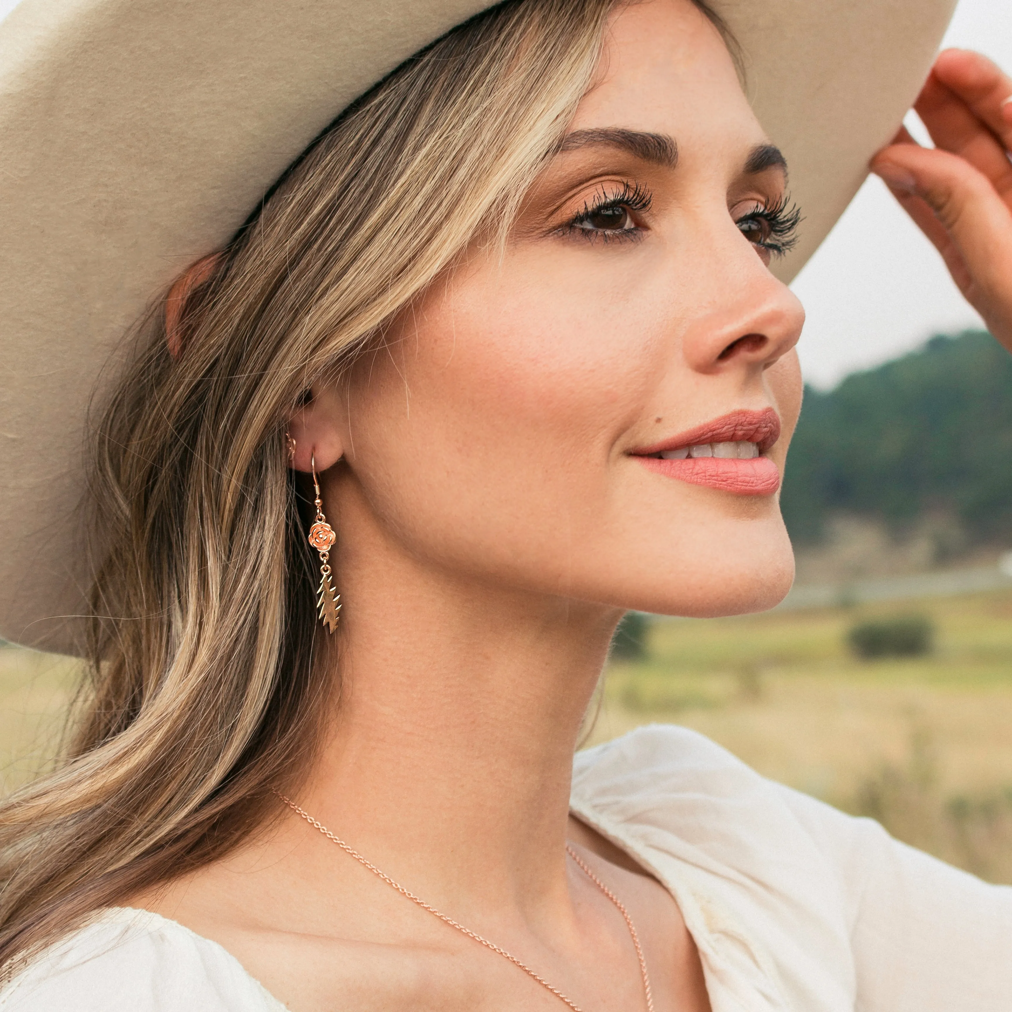 Delilah Jones Earrings | Rose Gold