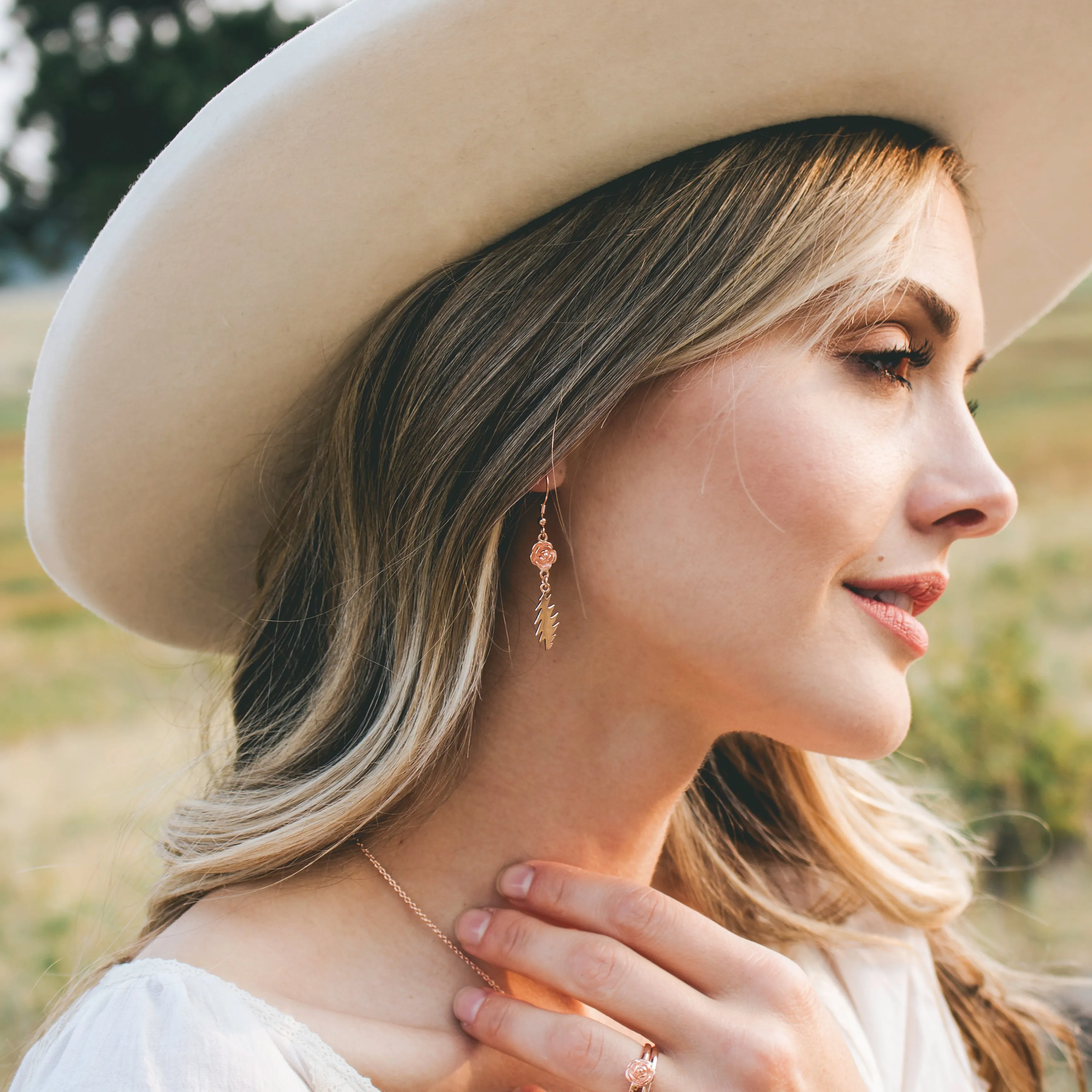 Delilah Jones Earrings | Rose Gold