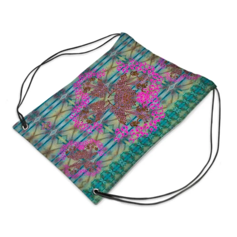 Drawstring Waterproof Bag (WindSong Flower) RJSTH@Fabric#9 RJSTHS2021 RJS