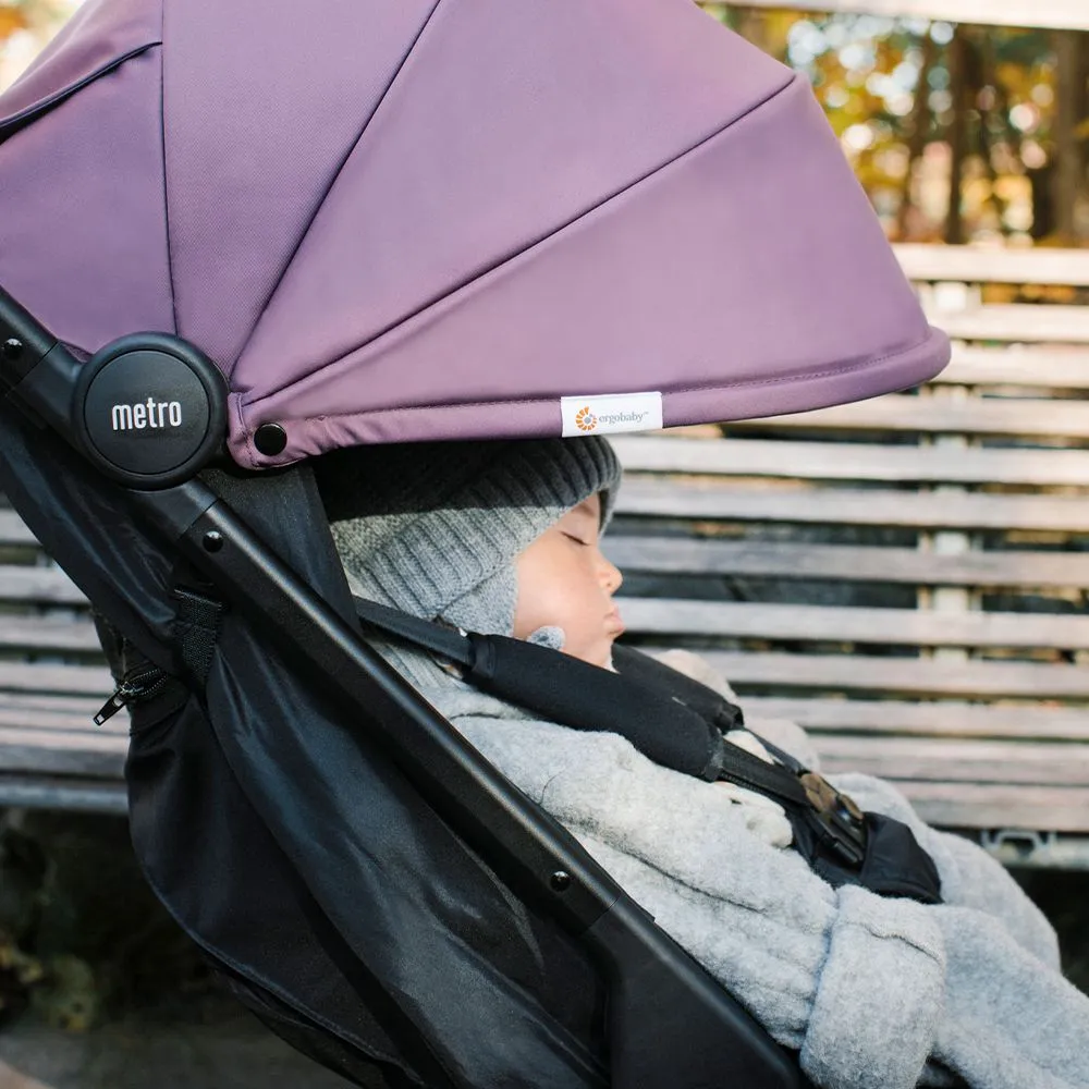 Ergobaby Metro Compact City Stroller - Plum - (Comes With ErgoPromise 10-Year Guarantee)