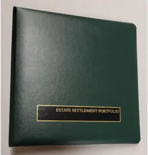 Estate Settlement Portfolios (1") - 7 binders