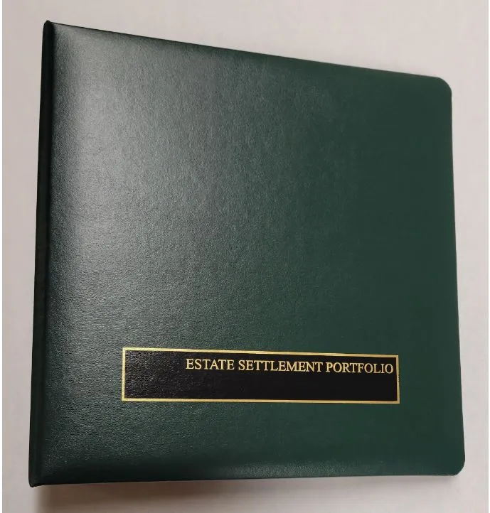 Estate Settlement Portfolios (1") - 7 binders