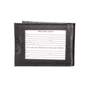 Evergreen Gifts,Front Pocket Wallet w/ RFID Blocking, Calgary Flames, Black,4x1x3.8 Inches